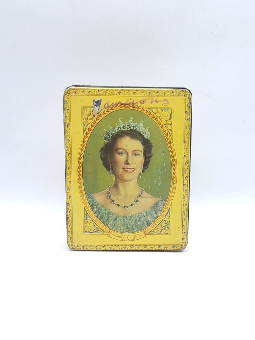 Vintage Tin Queen Elizabeth II 1953 Duncan Chocolates